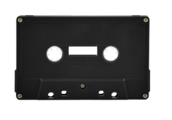 Black Cassette Shell Tab Out